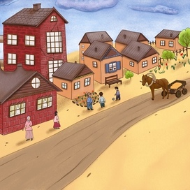 Иллюстрация к сказу Серебряное копытце