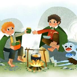 Сэм, Фродо и Голлум