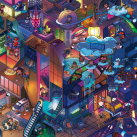 календарь залипалка для  it компании 