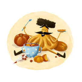 Бренд персонаж для грузинского ресторана