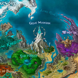Taerunn world map