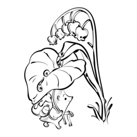 Ёжики. Раскраска