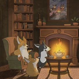 Обложка календаря для питомника корги