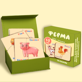 Упаковка пазлов-половинок ФЕРМА