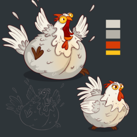 Пугливая курочка