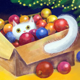 Новогодний котик 2