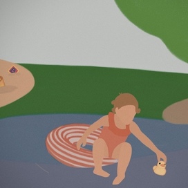 Малышка на реке