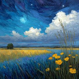 на берегу речки