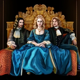 Иллюстрация «Трое в Версале»