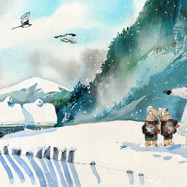 — Ты куда же нас привез?  "Чук и Гек" А.Гайдар.Издательство АСТ-Малыш