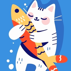 Котик для стикеров