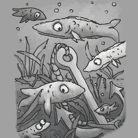 Якорь на дне моря