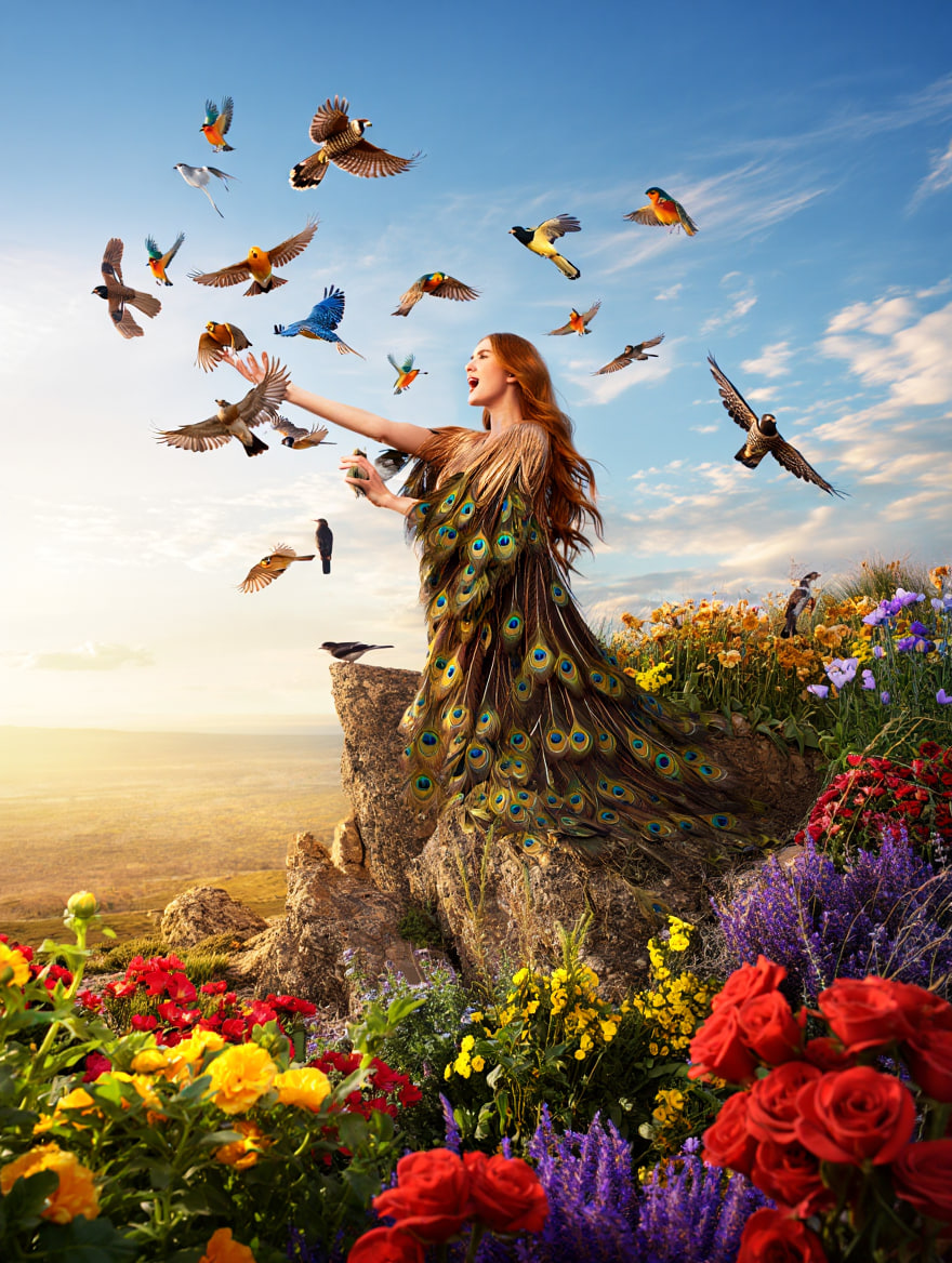 женщина-птица