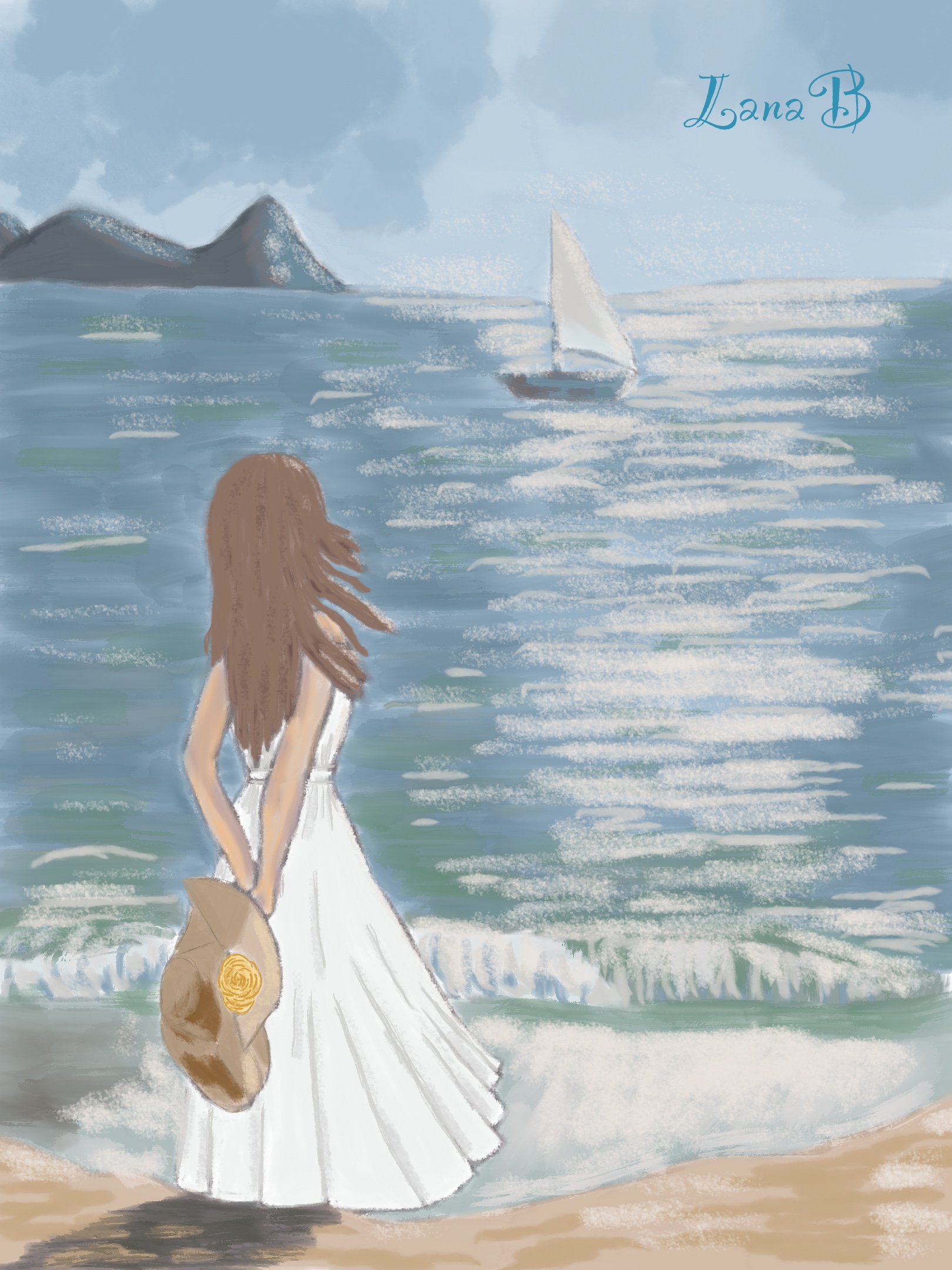 Девушка у моря