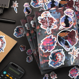 Наклейки для детей «Японские мотивы» 🩷⛩️