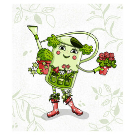 Бренд-персонаж для цветочного магазина