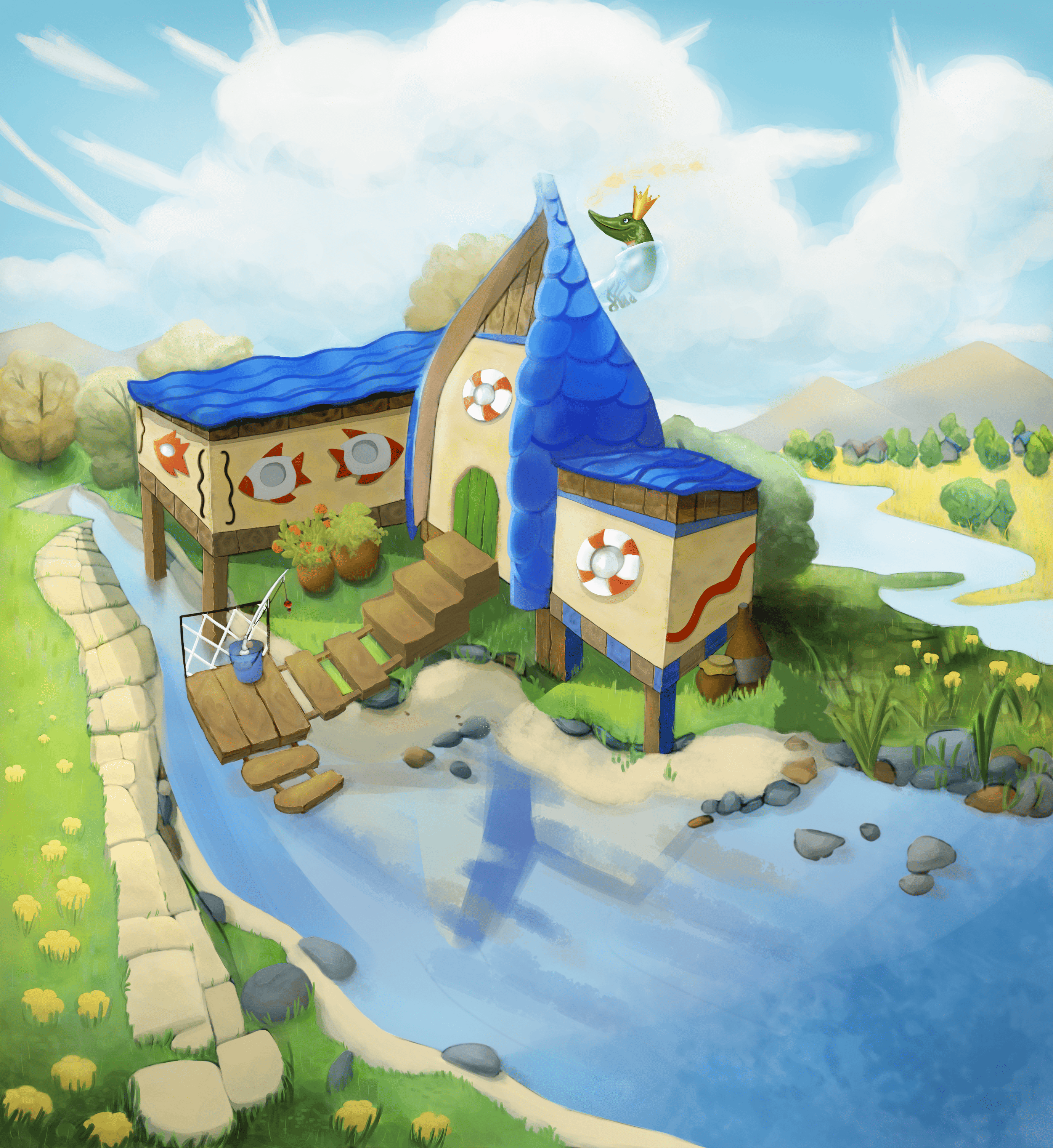 Домик рыбака