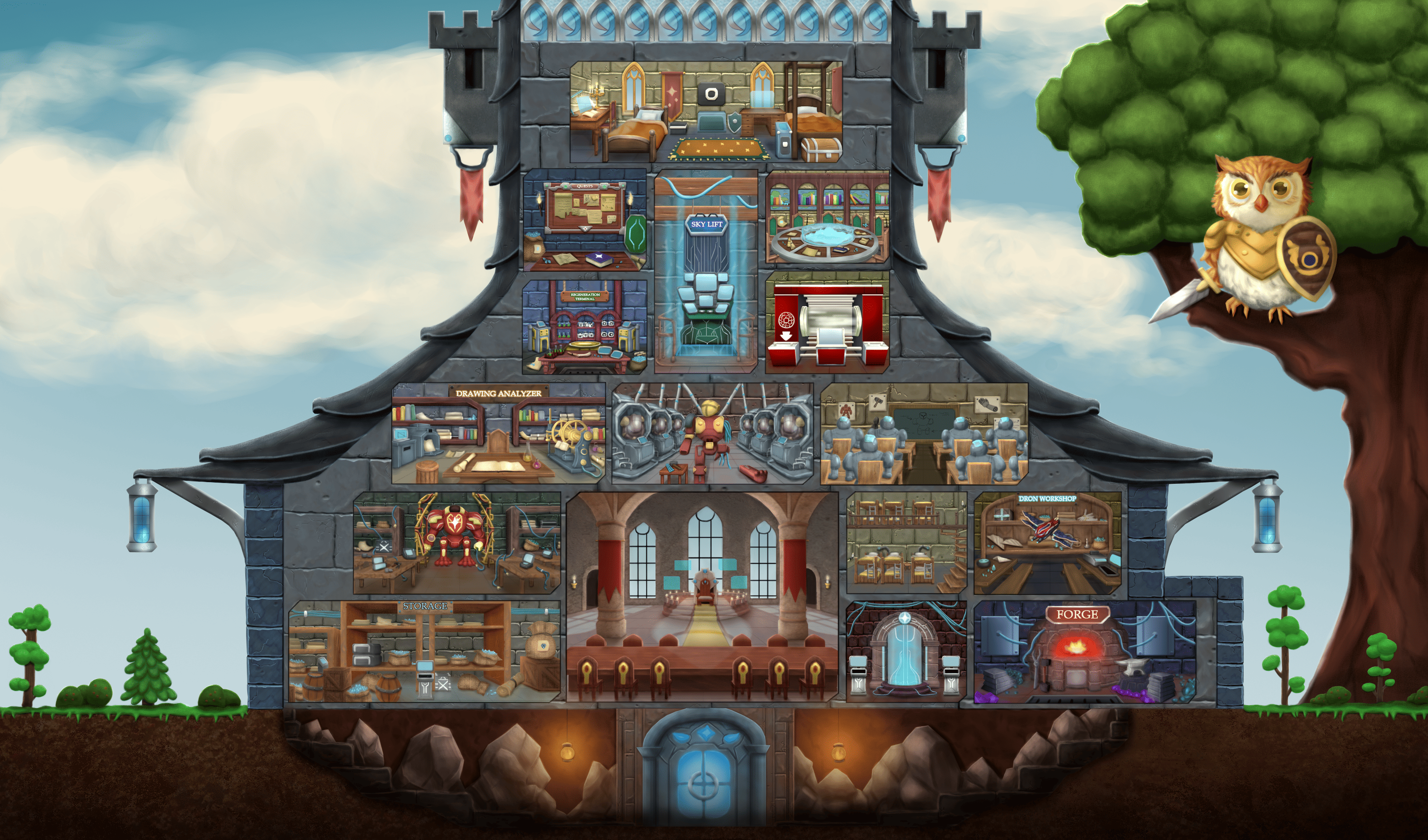 Полноценный хаб для Next Genium (передняя сторона)