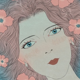 Девушка и цветы