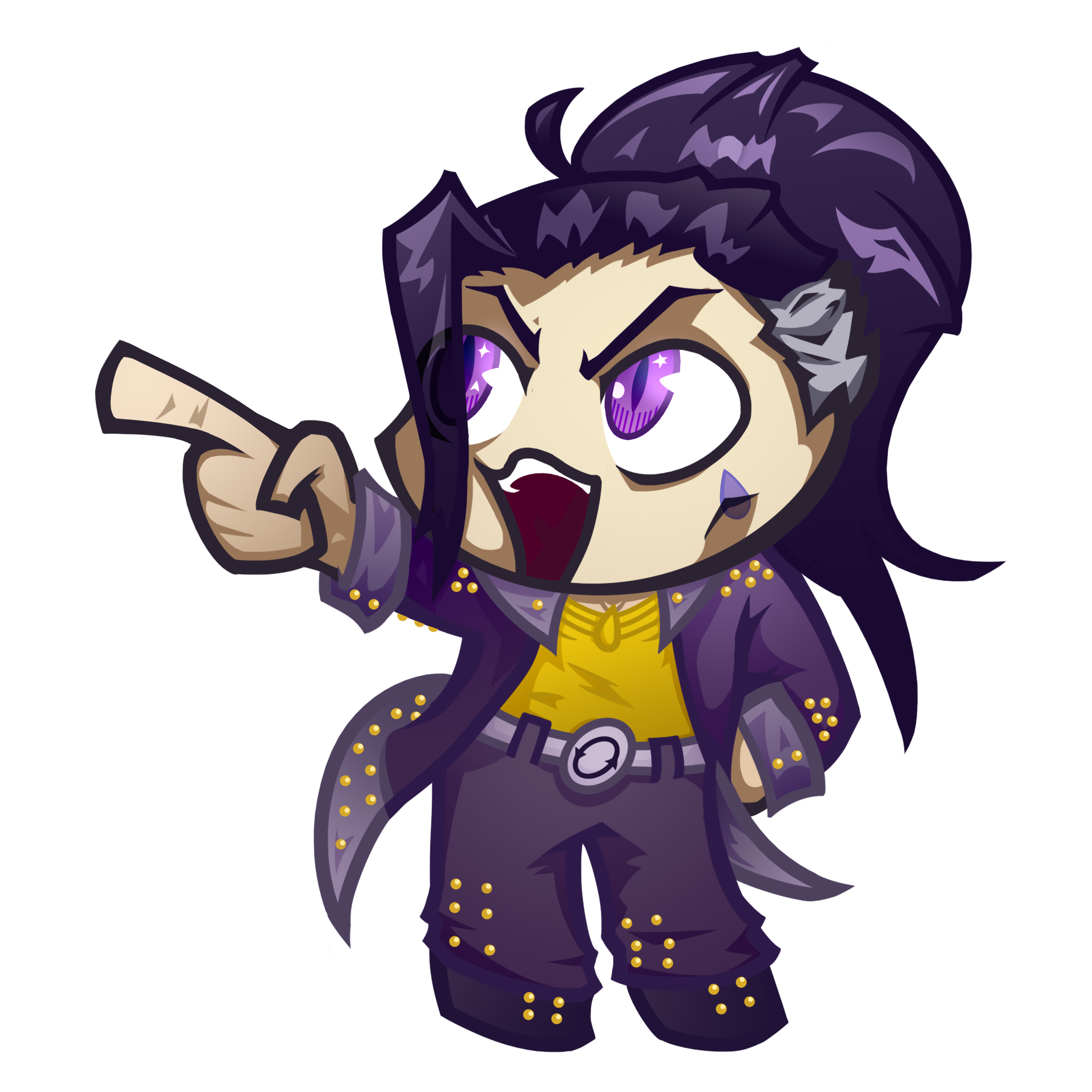 Чиби арт с персонажем из манги Moscow Calling