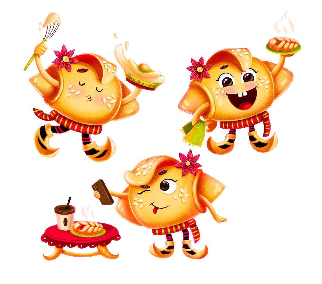 Бренд-персонаж для сербской пекарни