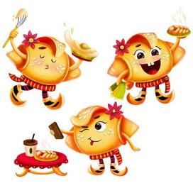 Бренд-персонаж для сербской пекарни