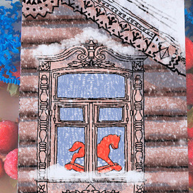 Красная лошадка