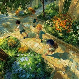  дети в парке