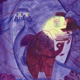 Акварельная иллюстрация для аудиостихов "Сказки на ночь"