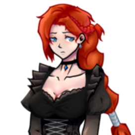 Девушка в средневековом платье