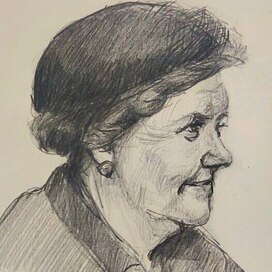 Дама в шляпке.