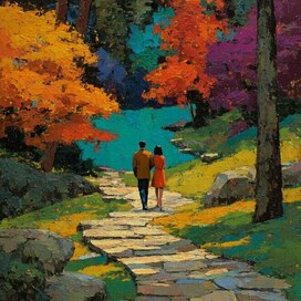 дорожка к озеру