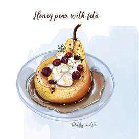 Медовая груша с Фетой