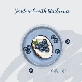 Сэндвич с голубикой