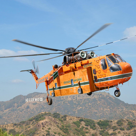 Sikorsky S-64E Skycrane with Universal Pod 