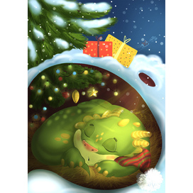 Новогодний дракон.