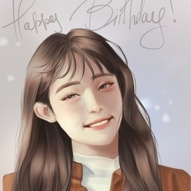 портрет открытка