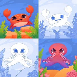 Морские обитатели 