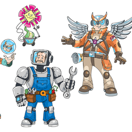 персонажи к комиксу