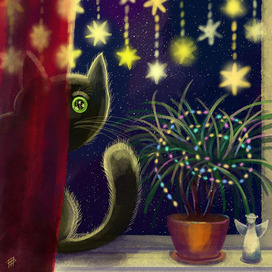 Новогодний котик 3