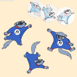 Разработка бренд-персонажа белки-летяги