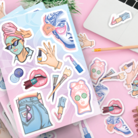 Наклейки для детей «Girl» 🫦😻