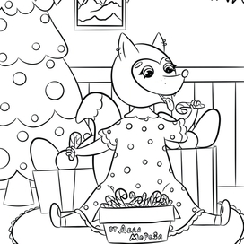 Лисичка с леденцом