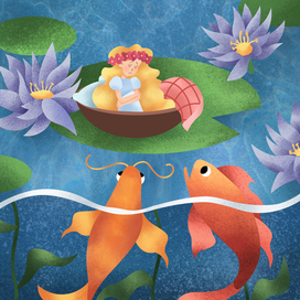 Иллюстрация Дуймовочка