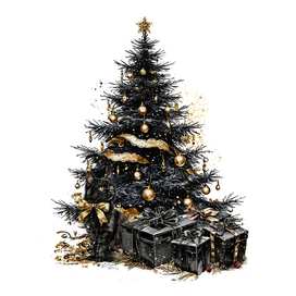 HappyNewYear - Золото на черном