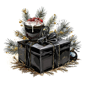 HappyNewYear - Золото на черном