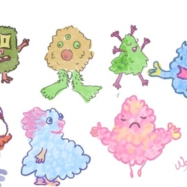 монстрики и тот кто может их видеть