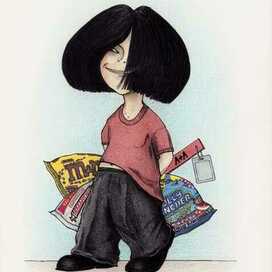 Девочка с конфетами