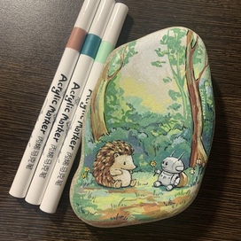 Ежик и робот 