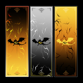 Набор книжных закладок "Драконы молний" (3 шт.)